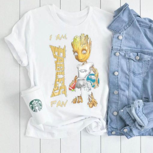 Baby Groot I am Philadelphia Eagles fan football player 2024 shirt