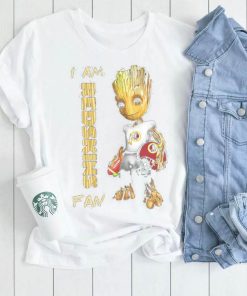 Baby Groot I am Washington Redskins fan football player 2024 shirt