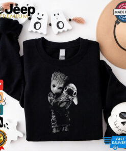 Baby Groot Loves Hugs Stitch T Shirt