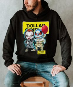 Baby Jack Skellington and Baby Pennywise Dollar General logo 2024 shirt