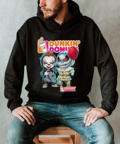 Baby Jack Skellington and Baby Pennywise Dunkin’ Donuts logo 2024 shirt