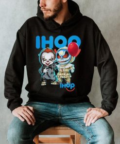 Baby Jack Skellington and Baby Pennywise Ihop logo 2024 shirt