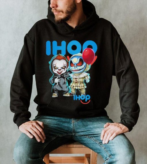 Baby Jack Skellington and Baby Pennywise Ihop logo 2024 shirt