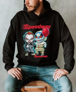 Baby Jack Skellington and Baby Pennywise Speedway logo 2024 shirt