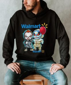 Baby Jack Skellington and Baby Pennywise Walmart logo 2024 shirt