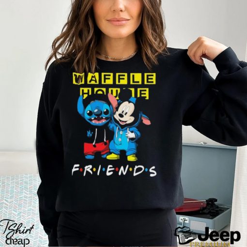 Baby Stitch And Mickey Mouse Waffle House Friends shirt