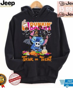 Baby Stitch Hug Baby Jack Skellington Dunkin’ Donuts Trick Or Treat Halloween 2024 shirt