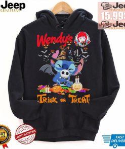 Baby Stitch Hug Baby Jack Skellington Wendy’s Trick Or Treat Halloween 2024 shirt