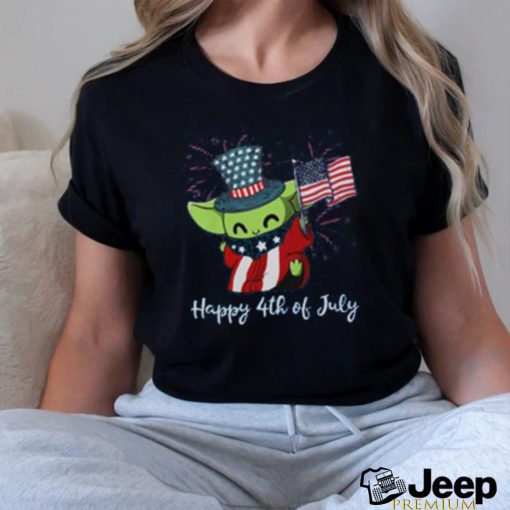 Baby Yoda Happy 4th of July shirt