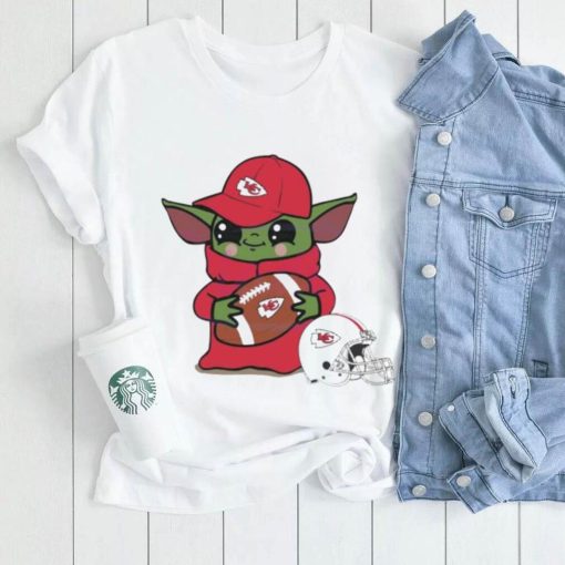 Baby Yoda Kansas City Chiefs football helmet shirt