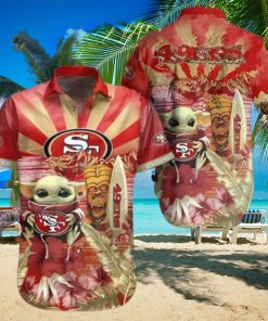 Baby Yoda Star Wars NFL 49ers Hawaiian Shirt