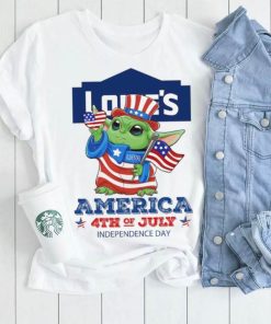 Baby Yoda Works At Lowe’s America 4th Of July Independence Day 2024 shirt