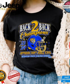 Back 2 Back Champions Jefferson County Middle School Southwestern Athletic Junior High Conference ’24 t shirt