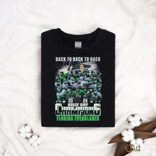 Back To Back 2024 Kelly Cup Champions Florida Everblades T Shirt