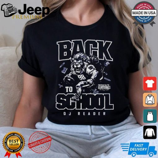 Back To School Dj Reader Lion Football T shirt