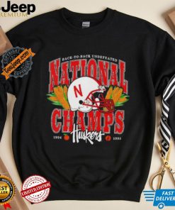 Back to back undefeated national champs 1994 1995 Nebraska Huskers shirt