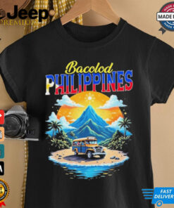 Bacolod Philippines Vacation Souvenir Filipino Pride shirt featuring vibrant graphics showcasing the beauty of Bacolod, with elements of Filipino culture and pride.