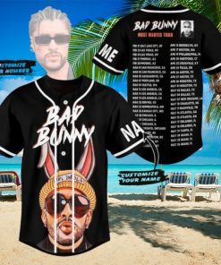 Bad Bunny Most Wanted Tour Custom Baseball Jersey