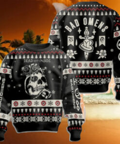 Bad Omens Dead On The Inside Exit Wounds 2024 Ugly Christmas Sweater