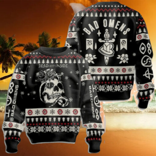 Bad Omens Dead On The Inside Exit Wounds 2024 Ugly Christmas Sweater