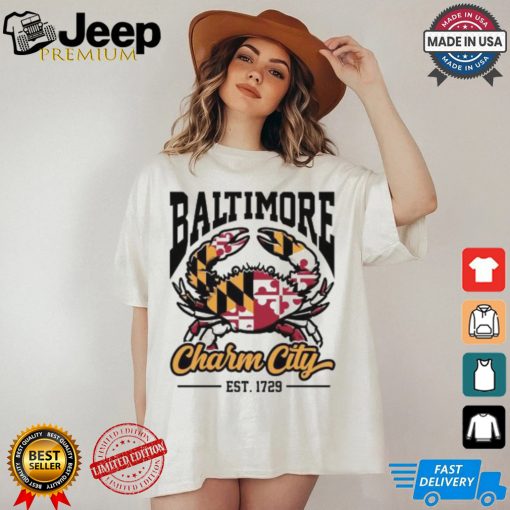 Baltimore Charm City 1729 logo shirt