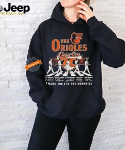 Baltimore Orioles 70 Years Of Baseball Thank You For The Memories T Shirt