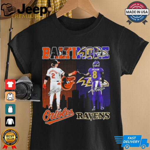 Baltimore Orioles Gunnar Henderson And Baltimore Ravens Lamar Jackson 2024 Shirt