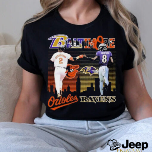 Baltimore Orioles Gunnar Henderson X Baltimore Ravens Lamar Jackson Shirt