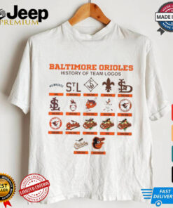 Baltimore Orioles history of team logos shirt