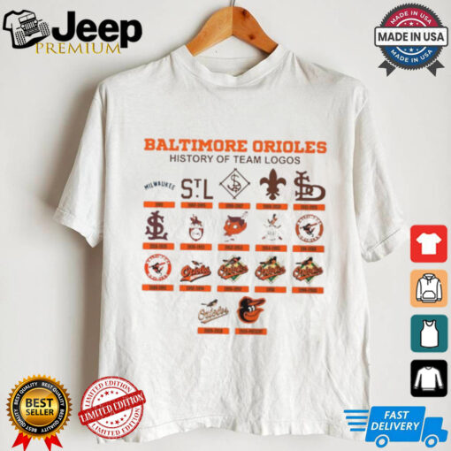 Baltimore Orioles history of team logos shirt