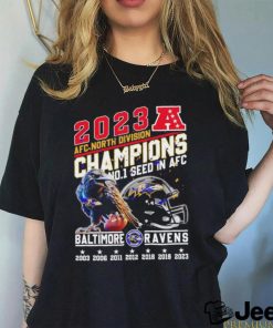 Baltimore Ravens 2023 AFC North Division Champions No. 1 Seed In AFC Shirt