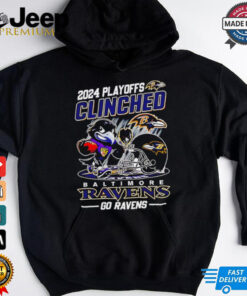 Baltimore Ravens 2024 shirt Playoffs Clinched Go Ravens