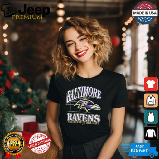 Baltimore Ravens Charm City Football Retro Gridiron T Shirts