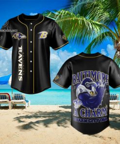 Baltimore Ravens Classic All Over Printed Baseball Jersey