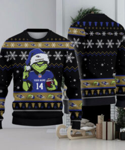 Baltimore Ravens Custom Chrismas Ugly Sweater