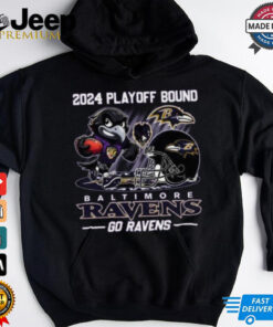 Baltimore Ravens Go Ravens 2024 T Shirt Playoff Bound