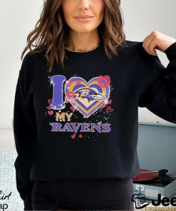 Baltimore Ravens I Love Valentine Helmet Shirt