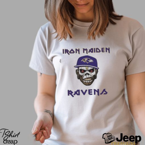 Baltimore Ravens Iron Maiden Rock Band Music T Shirt