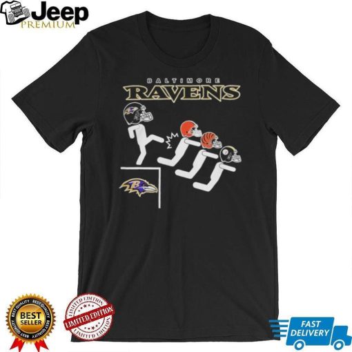 Baltimore Ravens Kick On NFL Teams Browns, Bengals And Steelers Shirt