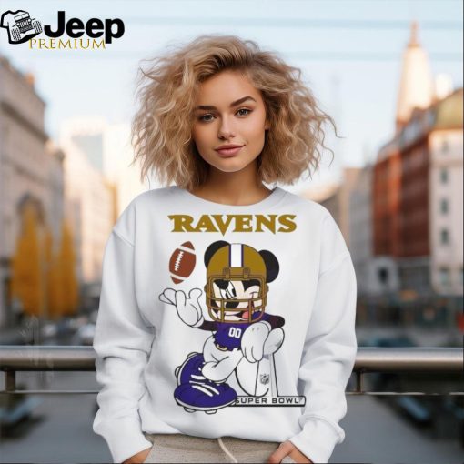 Baltimore Ravens Mickey Mouse Super Bowl 2024 shirt