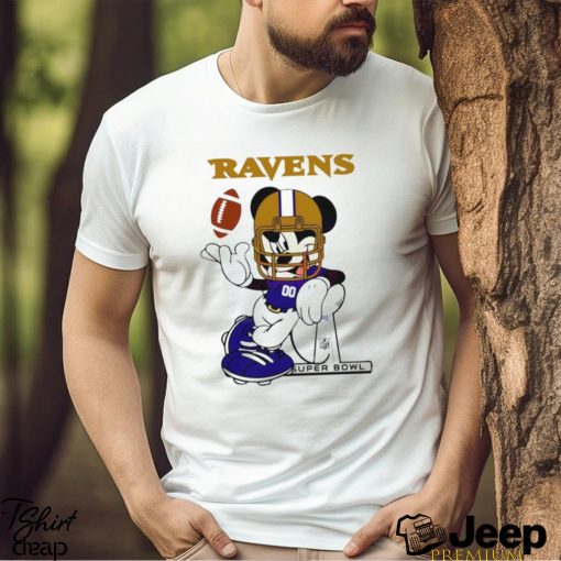 Baltimore Ravens Mickey Mouse Super Bowl shirt