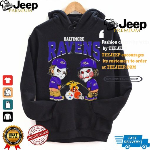 Baltimore Ravens NFL Halloween Peeing Funny Shirt