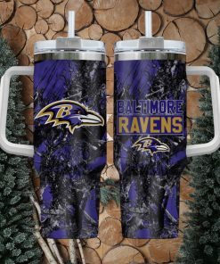 Baltimore Ravens NFL Hunting Personalized Stanley Tumbler 40oz