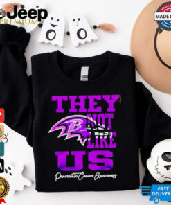 Baltimore Ravens Pancreatic Cancer Awareness They Not Like Us shirt