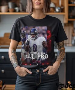 Baltimore Ravens Roquan Smith LB Season 2023 NFL Associated Press All Pro First Team Poster Unisex T Shirt