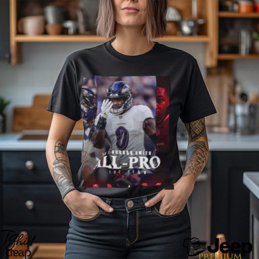 Baltimore Ravens Roquan Smith LB Season 2023 NFL Associated Press All Pro First Team Poster Unisex T Shirt