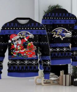 Baltimore Ravens Santa Claus Ugly Christmas Sweater