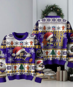 Baltimore Ravens They Not Like Us Christmas Happy Holidays Ugly Sweater