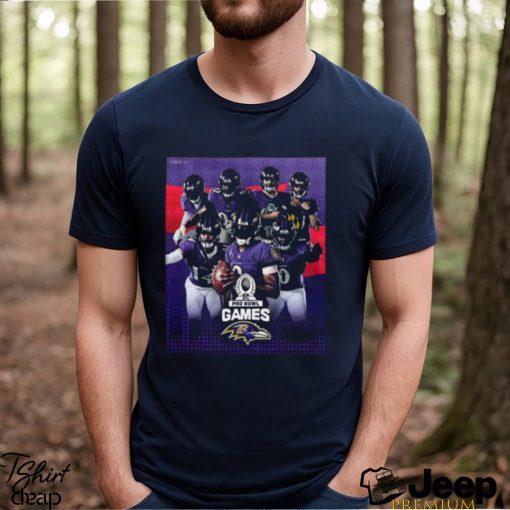 Baltimore Ravens Your Ravens Pro Bowlers Team Up 2024 NFL Pro Bowl Games Poster Unisex T Shirt