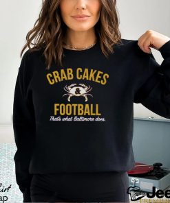 Baltimore Ravens crab cakes and football shirt